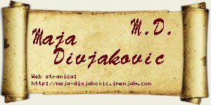 Maja Divjaković vizit kartica